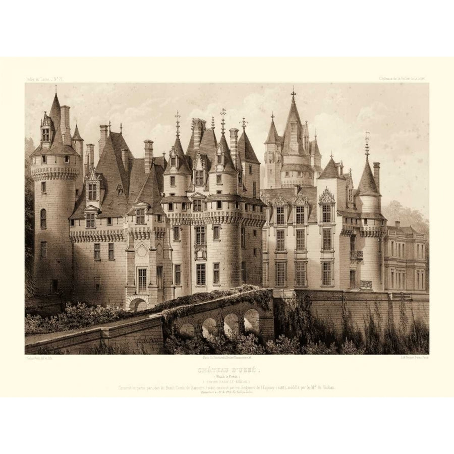 Petite Sepia Chateaux II Poster Print - Victor Petit-VARPDX53622Z Image 1