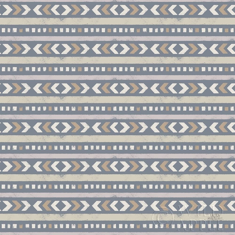 Gone Glamping Pattern IVC Poster Print by Laura Marshall-VARPDX53623 Image 1