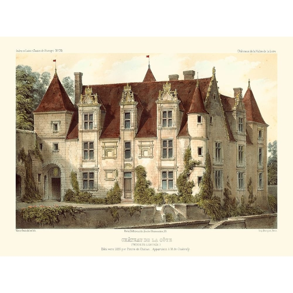 Petite French Chateaux VI Poster Print - Victor Petit-VARPDX53656Z Image 1