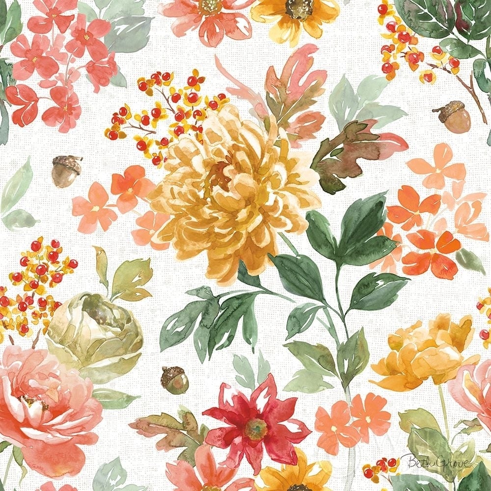 Harvest Bouquet Pattern I Poster Print by Beth Grove-VARPDX53781 Image 1