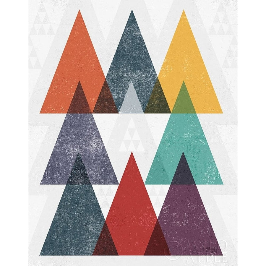 Mod Triangle III v2 Retro II Poster Print by Michael Mullan-VARPDX53843 Image 1