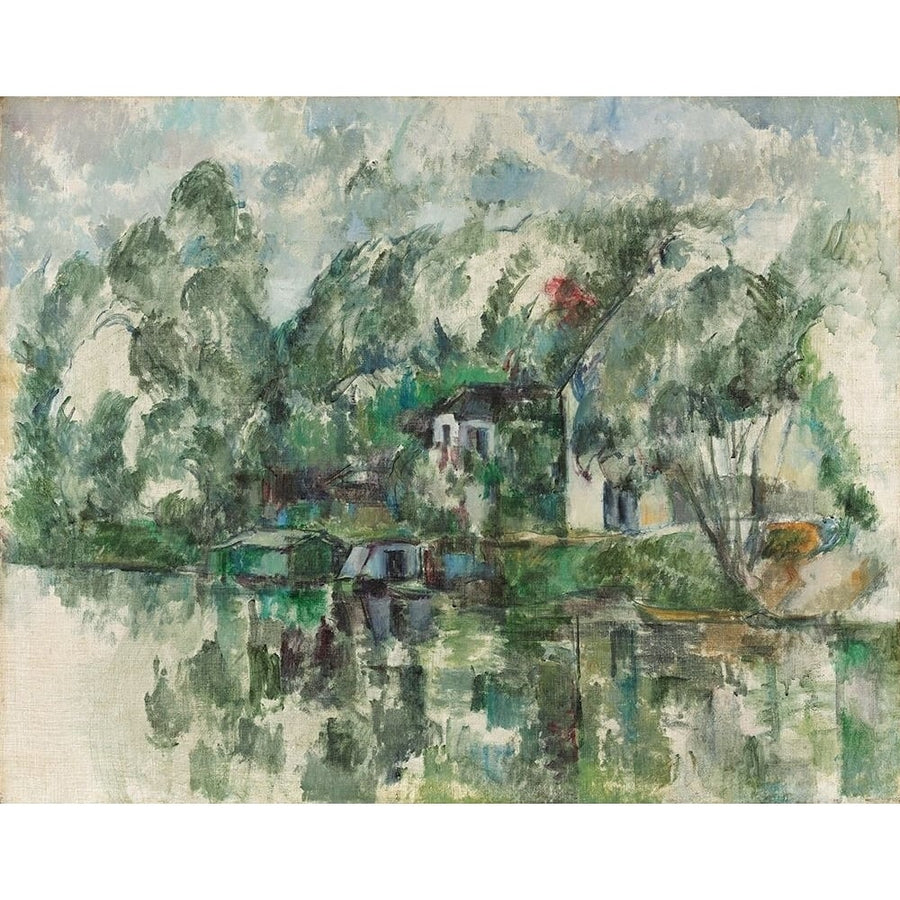 At the Waters Edge Poster Print by Paul Cezanne-VARPDX53914 Image 1