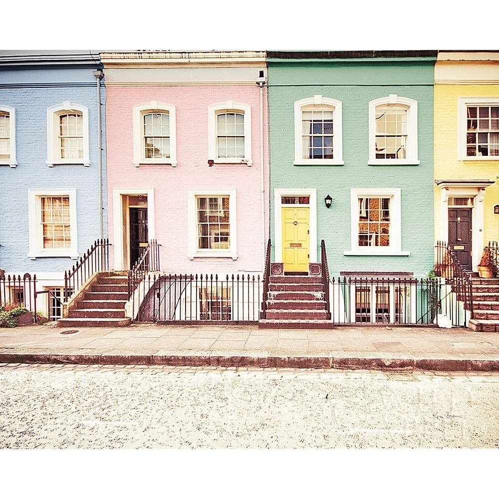 Chelsea Houses All Lined Up Spring Poster Print by Keri Bevan-VARPDX54226 Image 1