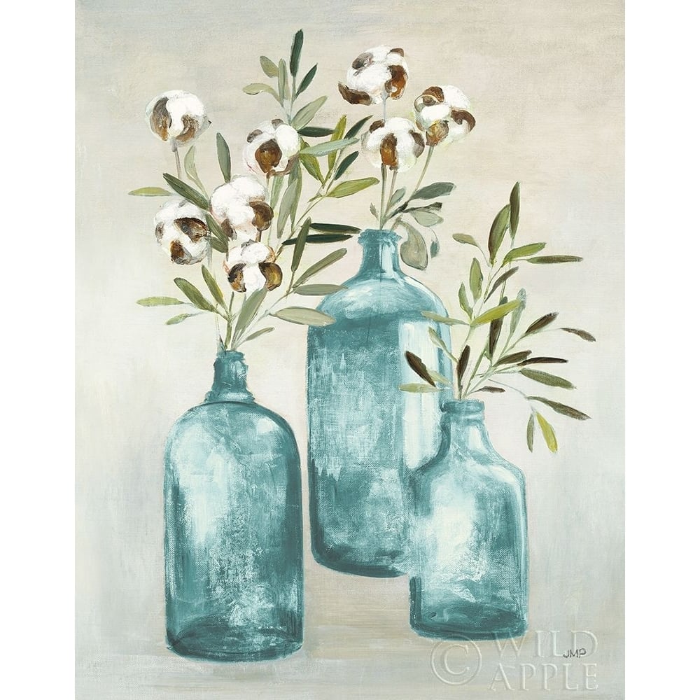 Cotton Still Life III Blue Poster Print by Julia Purinton-VARPDX54286 Image 1