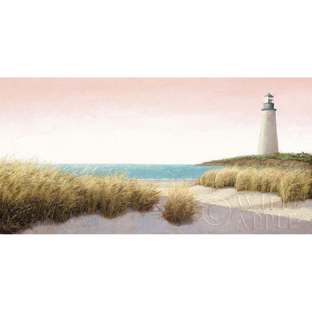 Lighthouse by the Sea Blush Poster Print by James Wiens-VARPDX54294 Image 1