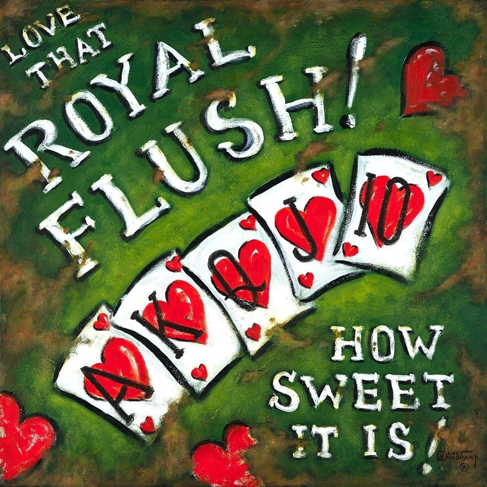 Royal Flush Poster Print by Janet Kruskamp-VARPDX54390 Image 1