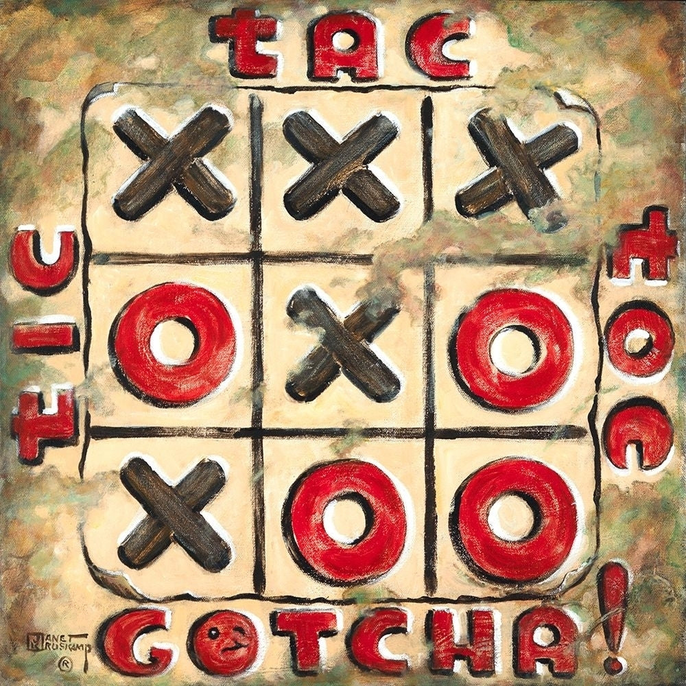 Tic Tac Toe Poster Print by Janet Kruskamp-VARPDX54393 Image 1