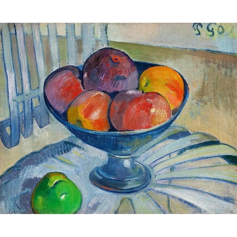 Fruit Dish on a Garden Chair Poster Print by Paul Gaugin-VARPDX54445 Image 1