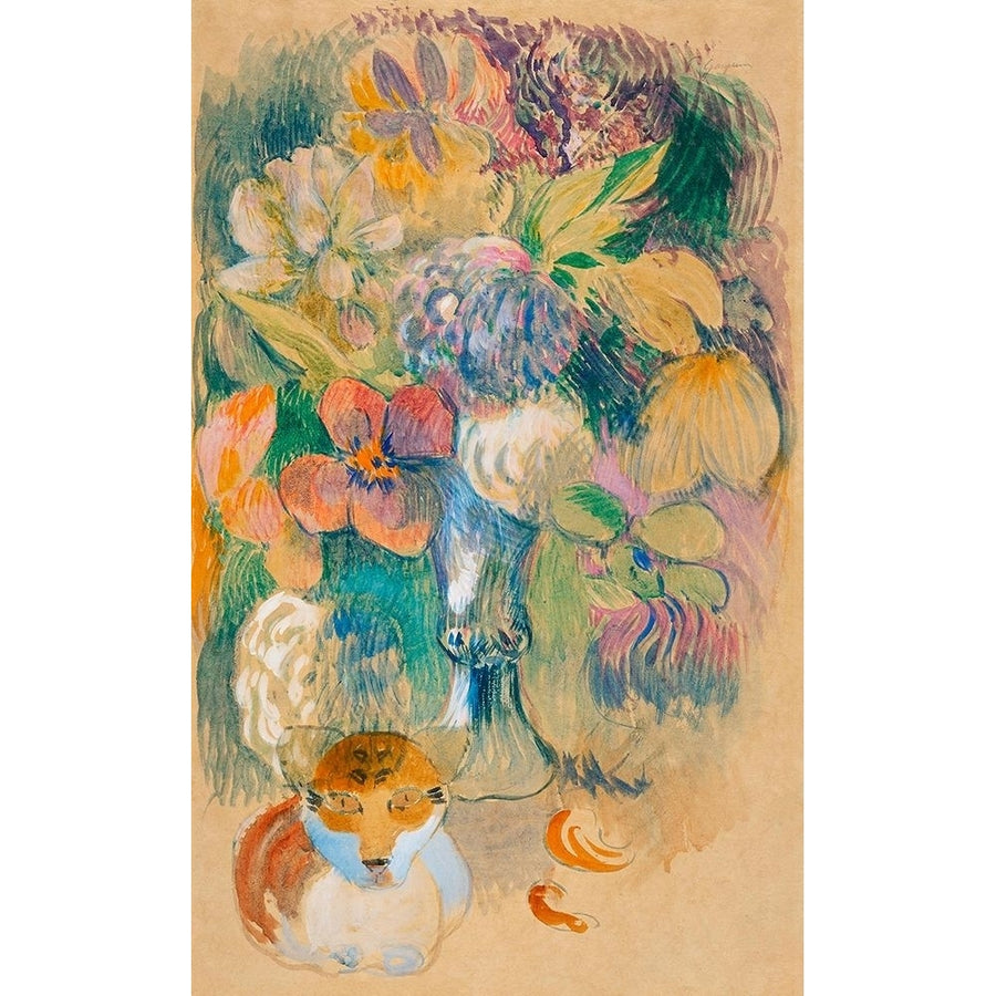 Still Life with Cat Poster Print by Paul Gaugin-VARPDX54462 Image 1