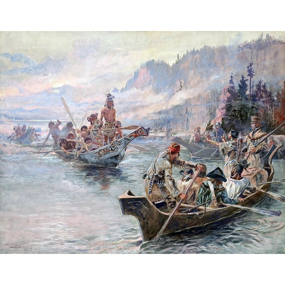 Lewis and clark expedition Poster Print by M Russell-VARPDX54597 Image 1