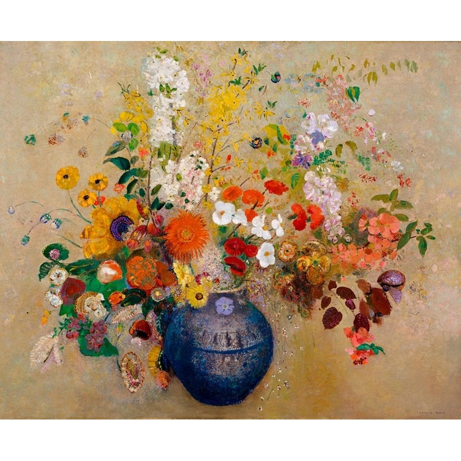 Flowers 1909 Poster Print by Odilon Redon-VARPDX54624 Image 1