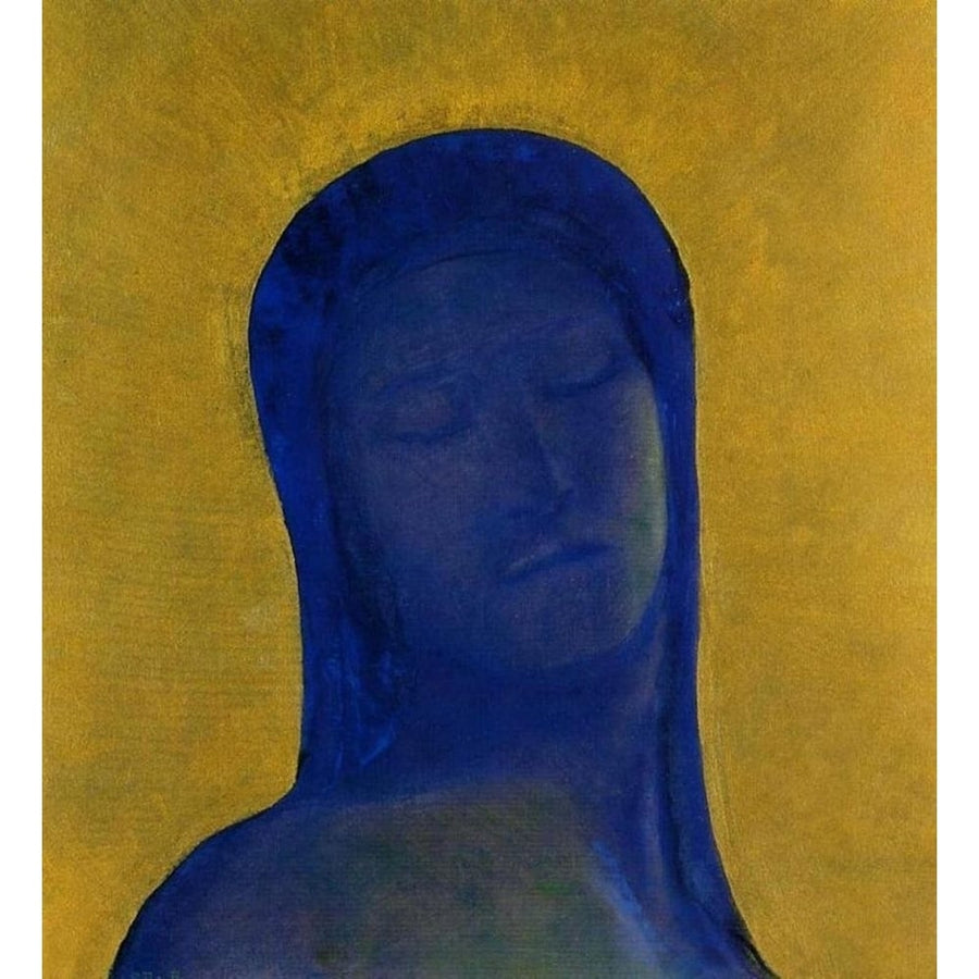 Closed Eyes Blue Poster Print by Odilon Redon-VARPDX54648 Image 1