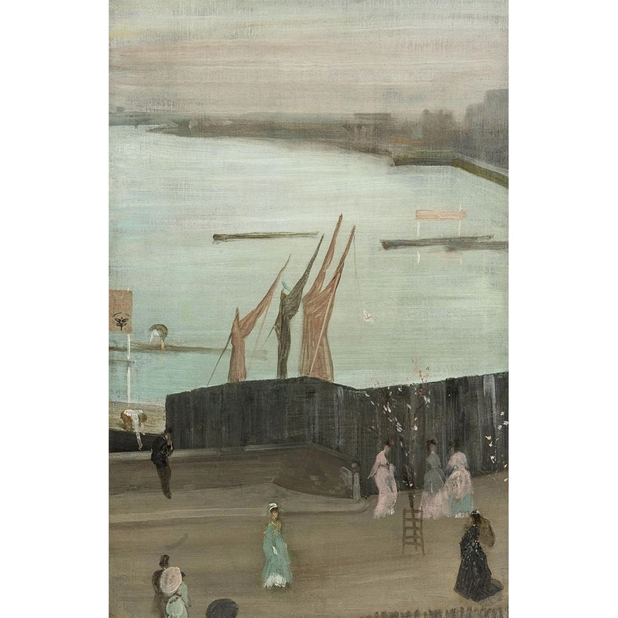 Variations in Pink and Grey Chelsea Poster Print by James McNeill Whistler-VARPDX54682 Image 1