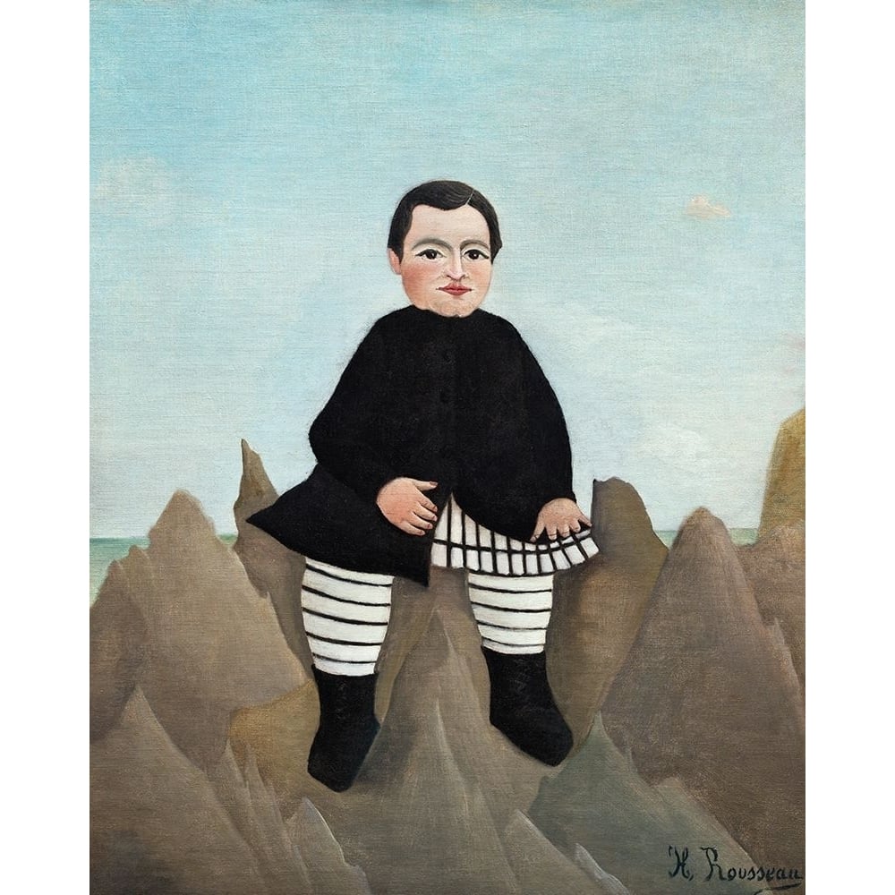 Boy on the Rocks 1897 Poster Print by Henri Rousseau-VARPDX54846 Image 1