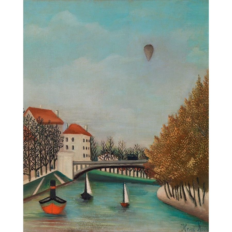 Study for View of the Pont de Sevres 1908 Poster Print by Henri Rousseau-VARPDX54842 Image 1