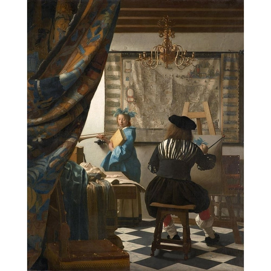 The Art of Painting Poster Print by Johannes Vermeer-VARPDX54875 Image 1