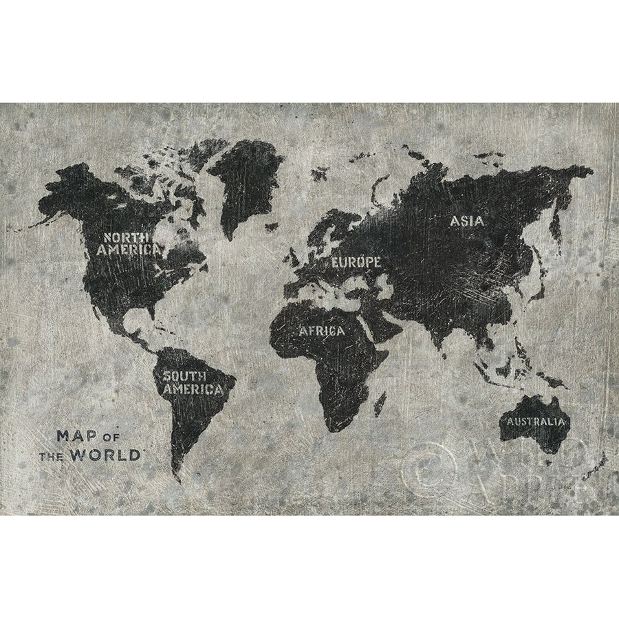 Grunge World Map Poster Print by James Wiens-VARPDX54955 Image 1