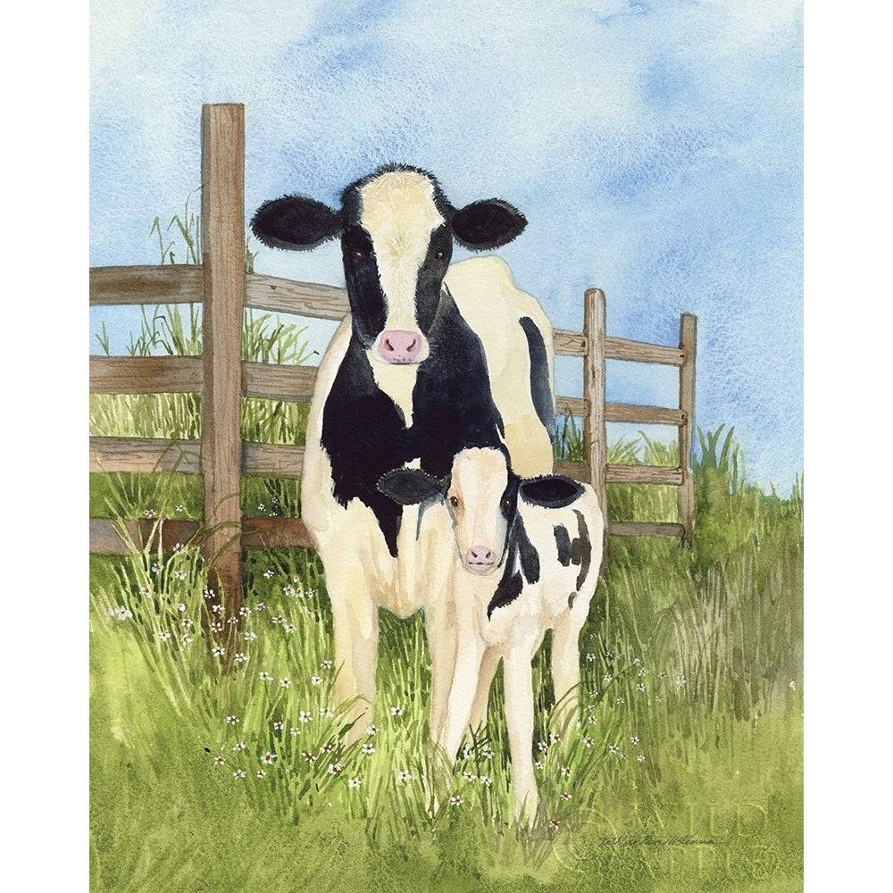 Farm Family Cows Poster Print by Kathleen Parr McKenna-VARPDX55012 Image 1