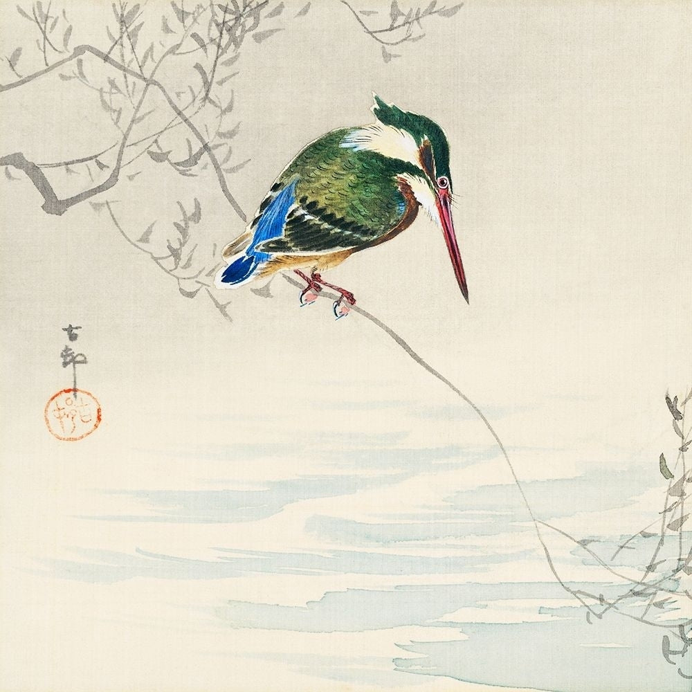 A kingfisher Poster Print by Ohara Koson-VARPDX55148 Image 1