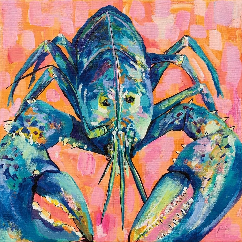 Lilly Lobster I Poster Print by Jeanette Vertentes-VARPDX55176 Image 1