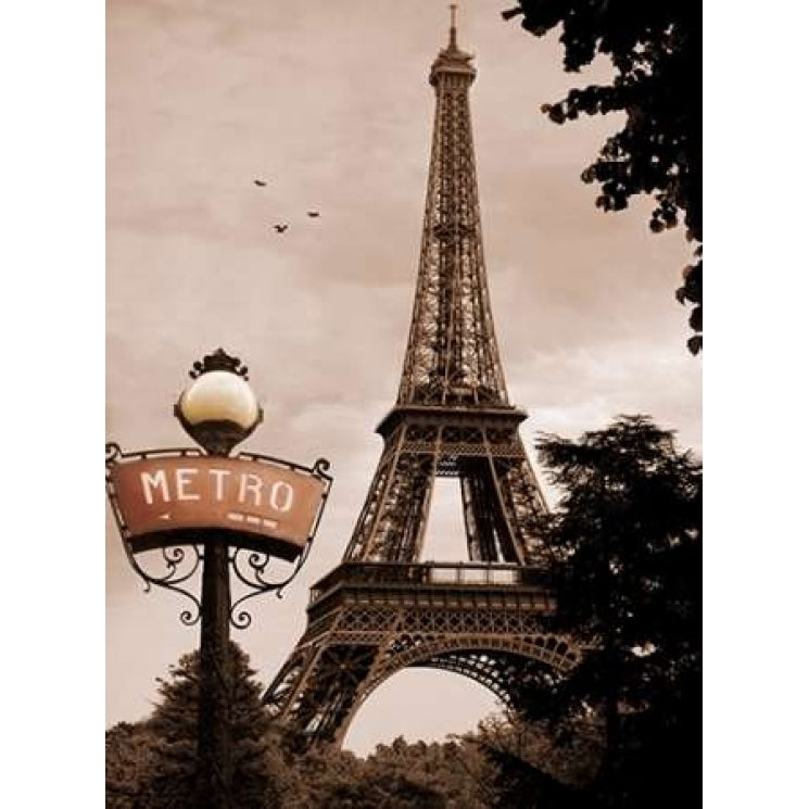 Tour Eiffel Metro Poster Print by Michael Greenwood-VARPDX551GRE1003A Image 1