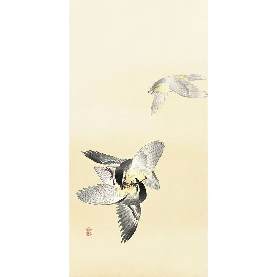 Two fighting birds by Ohara Koson-VARPDX55260 Image 1