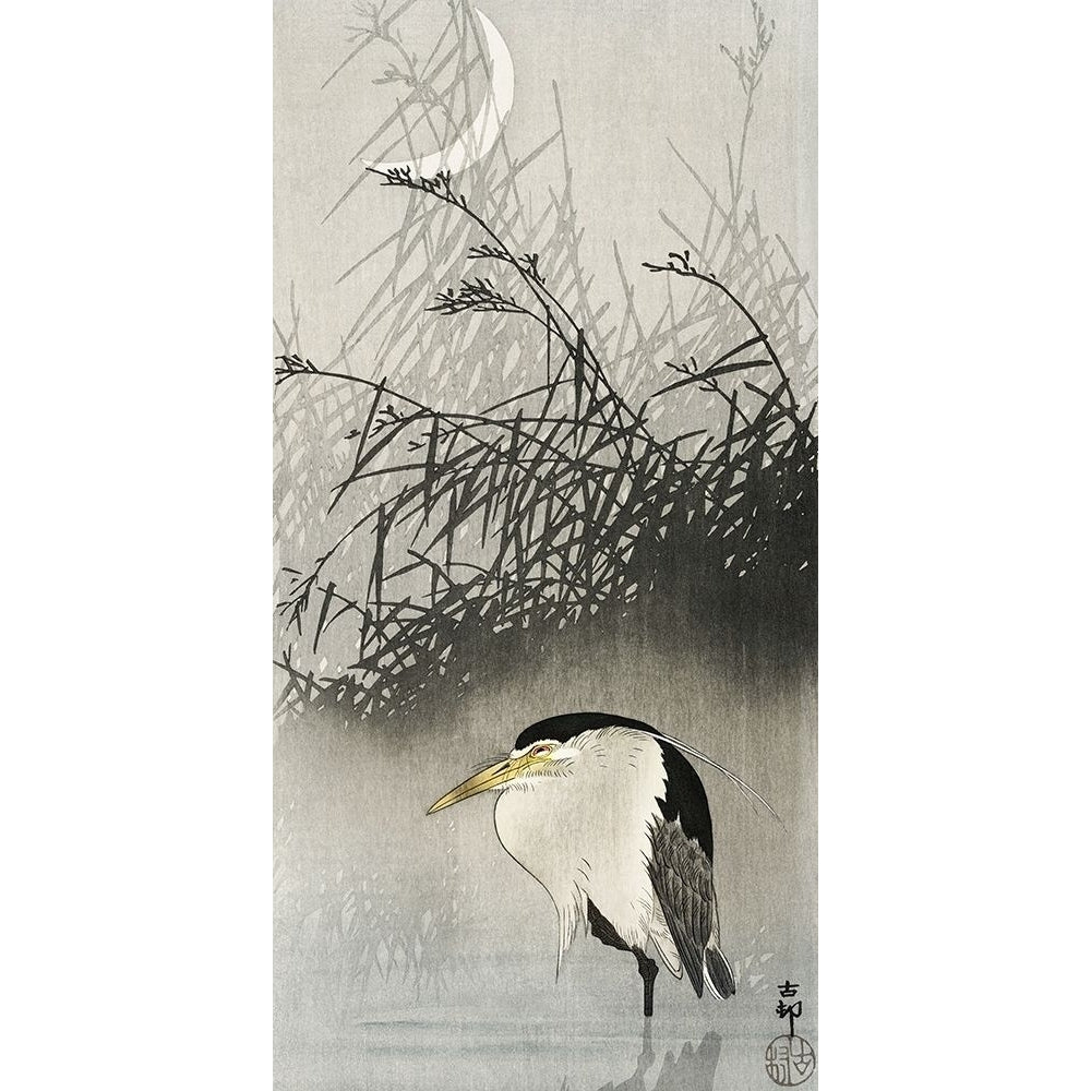 Heron at moon by Ohara Koson-VARPDX55263 Image 1