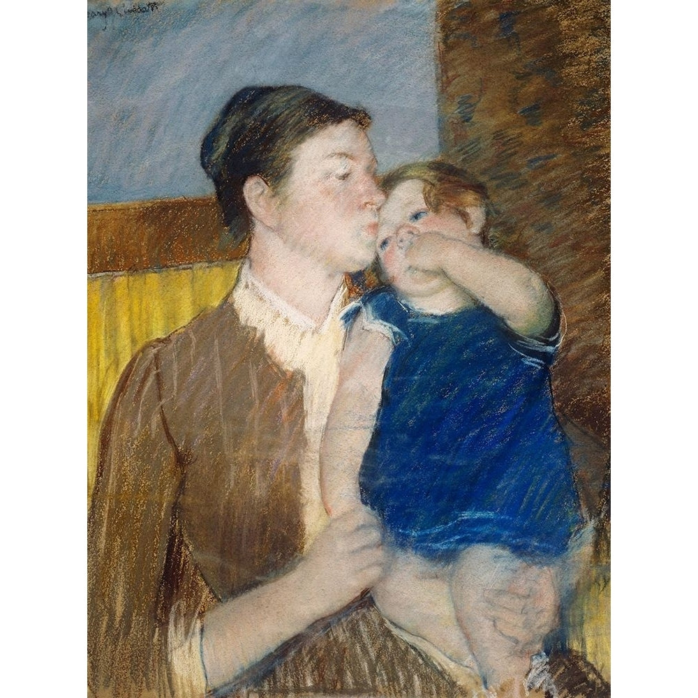 Mothers Goodnight Kiss Poster Print by Mary Cassatt-VARPDX55390 Image 1