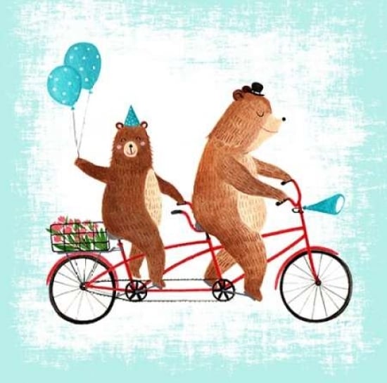 Bicycle Built For Bears Poster Print by Lings Workshop-VARPDX553LIN1047 Image 1