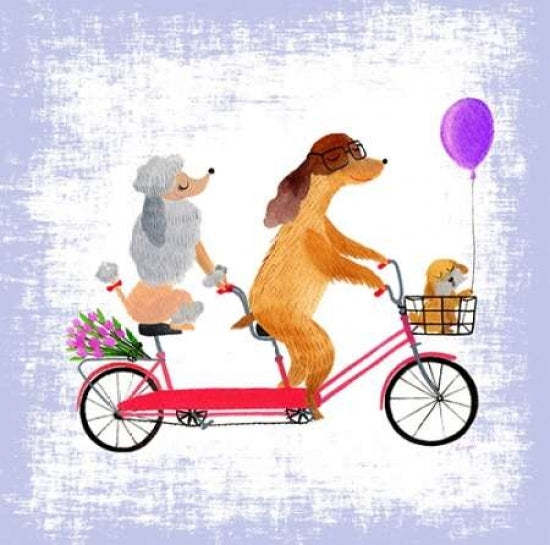 Barks and Bikes Poster Print by Lings Workshop-VARPDX553LIN1049 Image 1