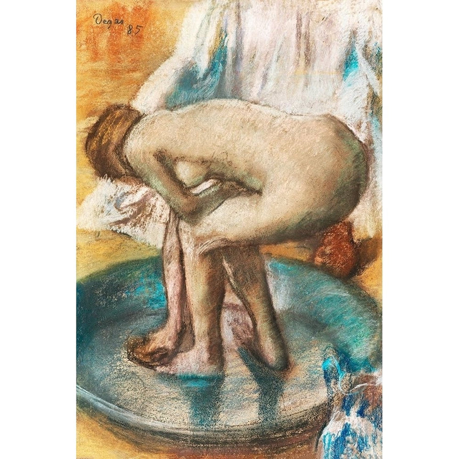 Woman Bathing in a Shallow Tub Poster Print by Edgar Degas-VARPDX55448 Image 1