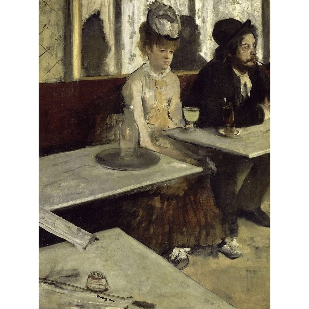 In a Caf?? Poster Print by Edgar Degas-VARPDX55475 Image 1