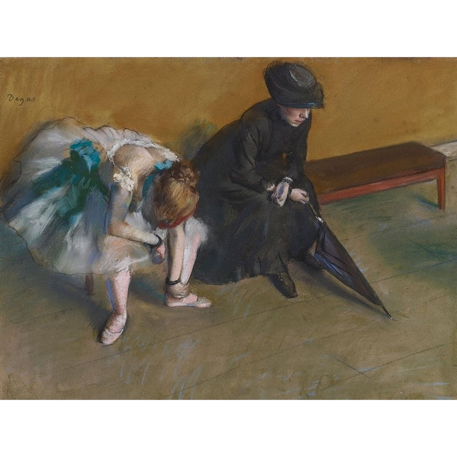 Waiting Poster Print by Edgar Degas-VARPDX55496 Image 1