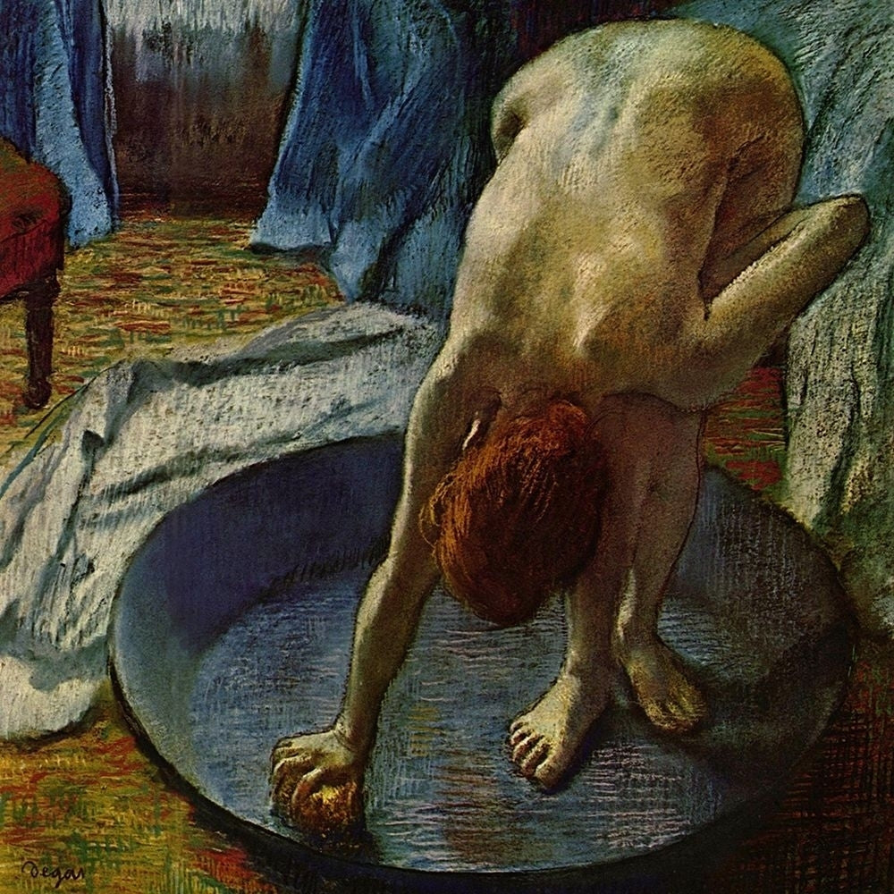 Woman in a Tub Poster Print by Edgar Degas-VARPDX55499 Image 1