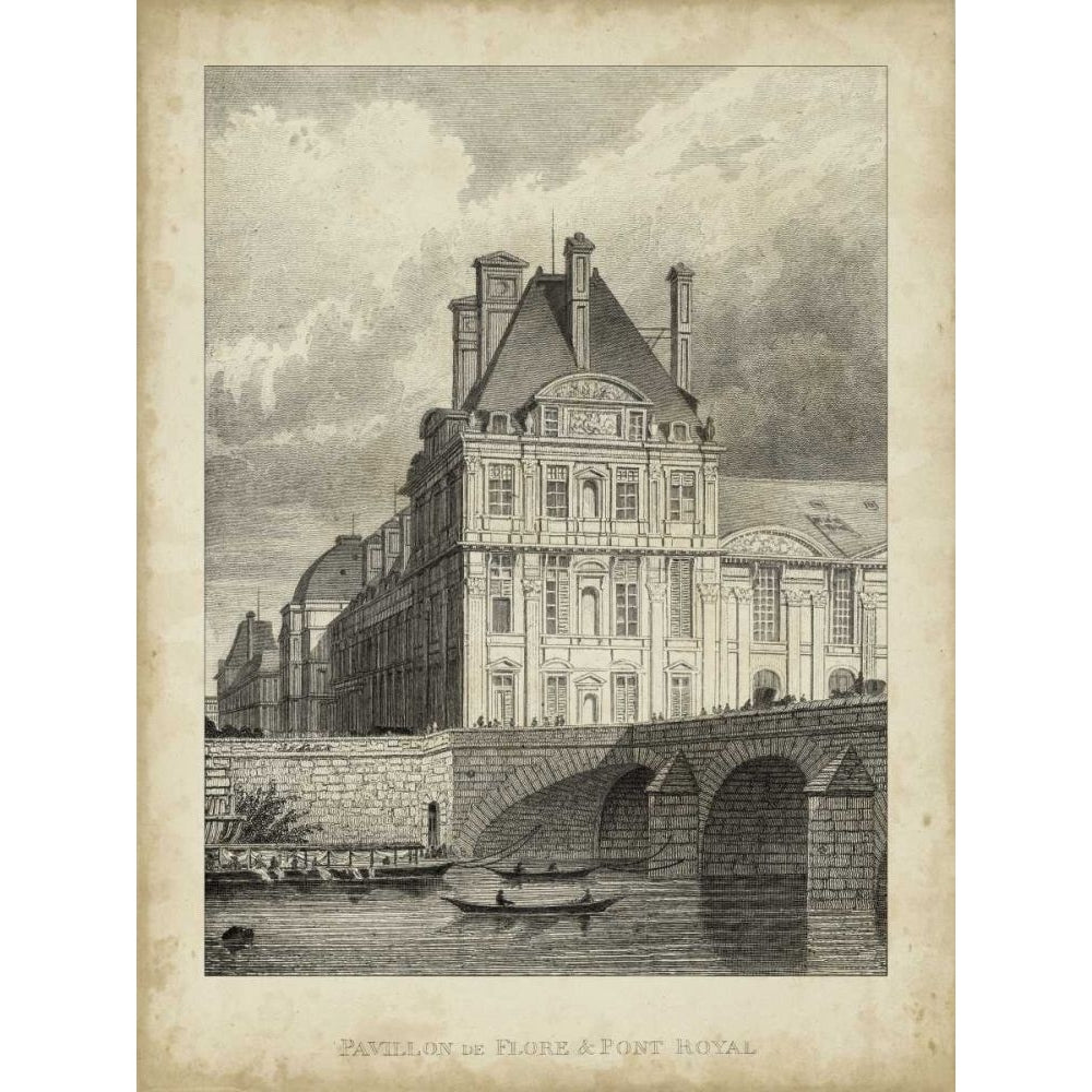 Pavillon de Flore and Pont Royal Poster Print - A. Pugin-VARPDX55520Z Image 1