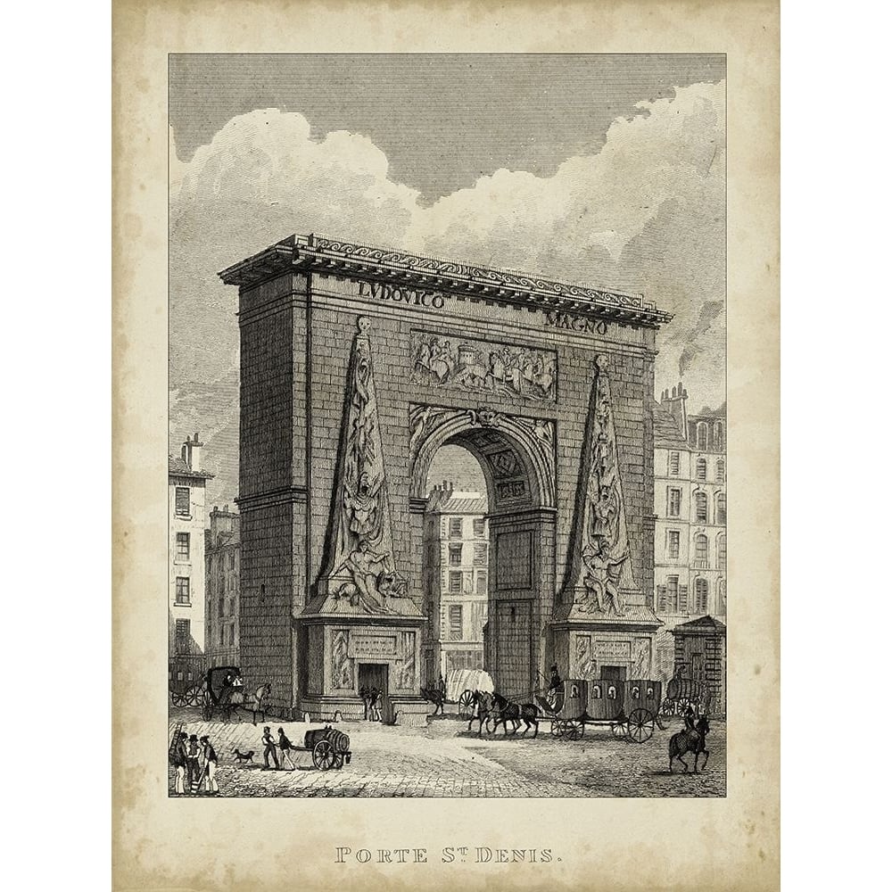 Porte St. Denis Poster Print - A. Pugin-VARPDX55523Z Image 1