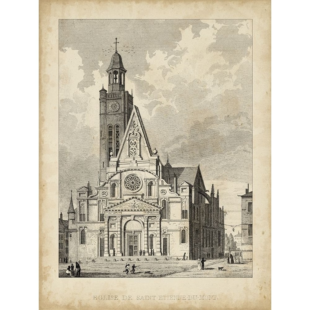 Eglise de St. Etienne-Du-Mont Poster Print - A. Pugin-VARPDX55528Z Image 1