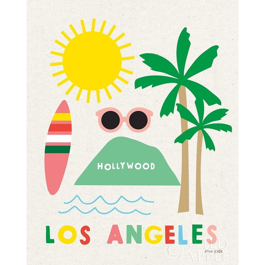 City Fun Los Angeles Poster Print by Ann Kelle-VARPDX55579 Image 1