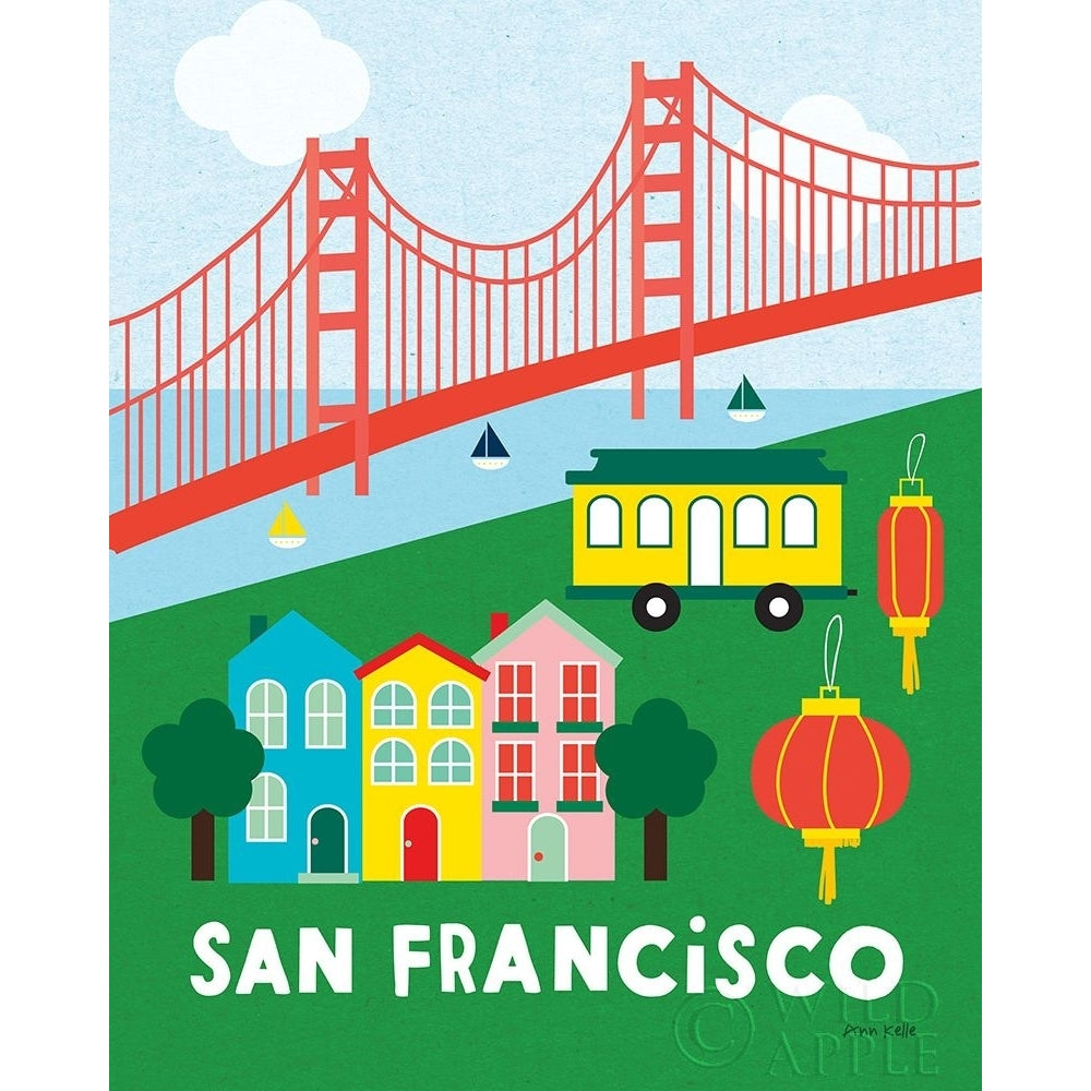 City Fun San Francisco Poster Print by Ann Kelle-VARPDX55582 Image 1