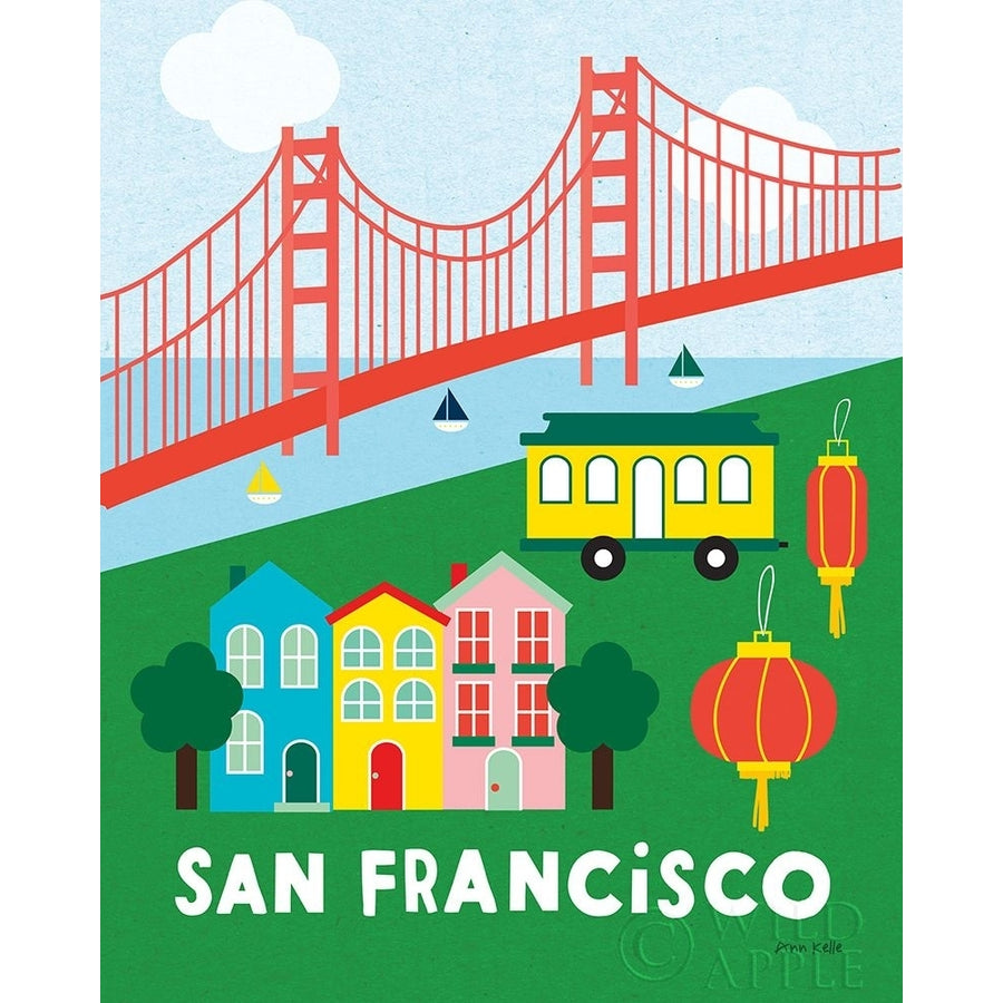 City Fun San Francisco Poster Print by Ann Kelle-VARPDX55582 Image 1