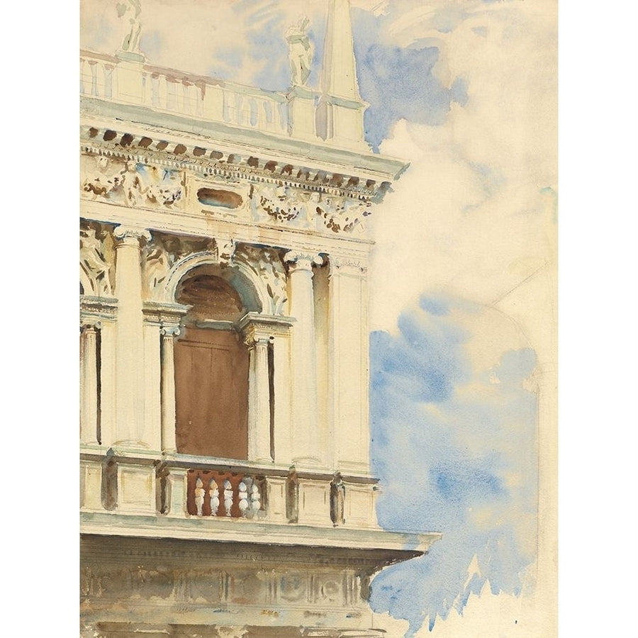 A Corner of the Library in Venice Poster Print by John Singer Sargent-VARPDX55583 Image 1