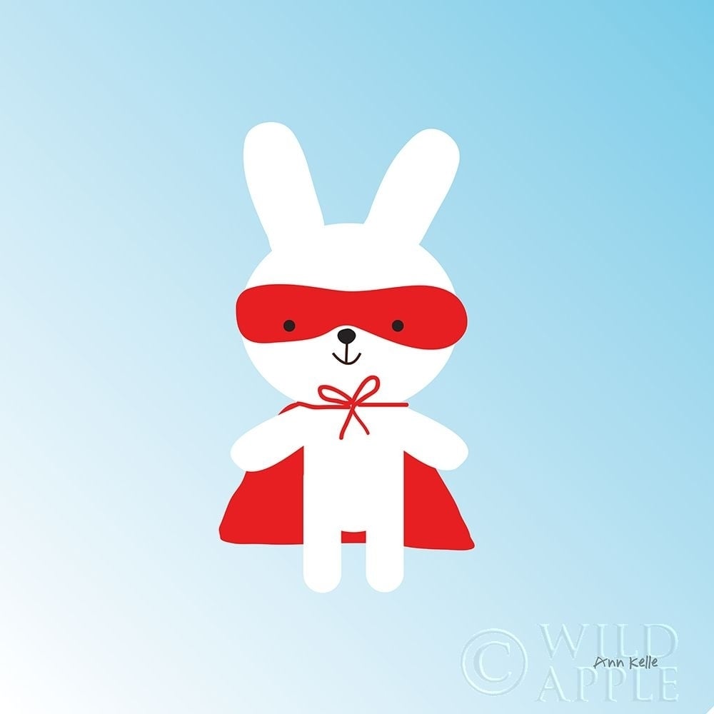 Rabbit Super Hero Poster Print by Ann Kelle-VARPDX55595 Image 1