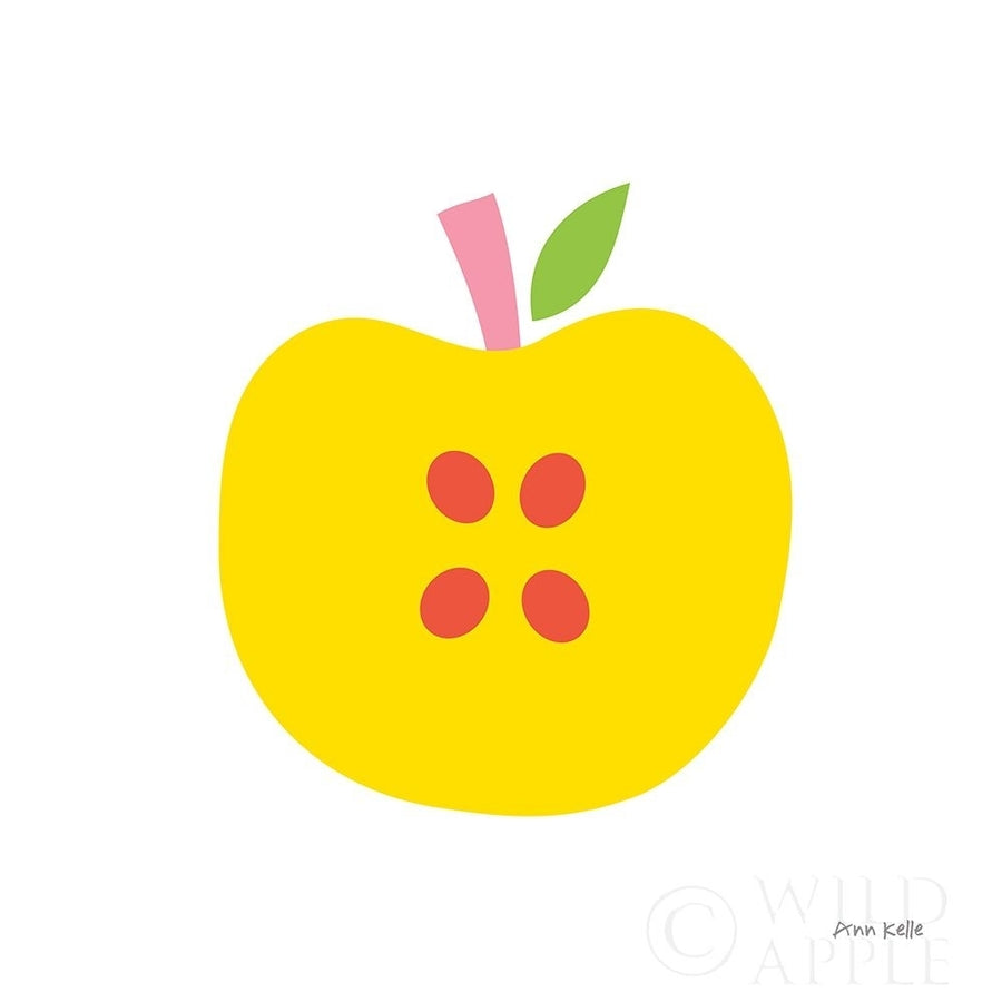 Yellow Apple Poster Print by Ann Kelle-VARPDX55614 Image 1