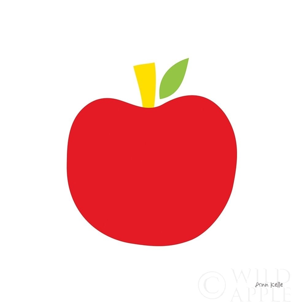 Red Apple Poster Print by Ann Kelle-VARPDX55613 Image 1