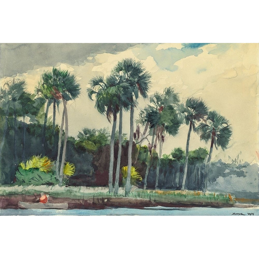 Red Shirt Homosassa Florida Poster Print by Winslow Homer-VARPDX55688 Image 1