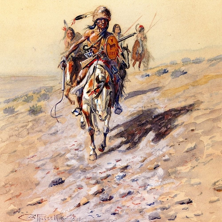 On the Trail Poster Print by Charles M Russell-VARPDX55775 Image 1