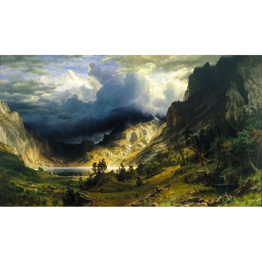 A Storm in the Rocky Mountains Mt. Rosalie by Albert Bierstadt-VARPDX55808 Image 1