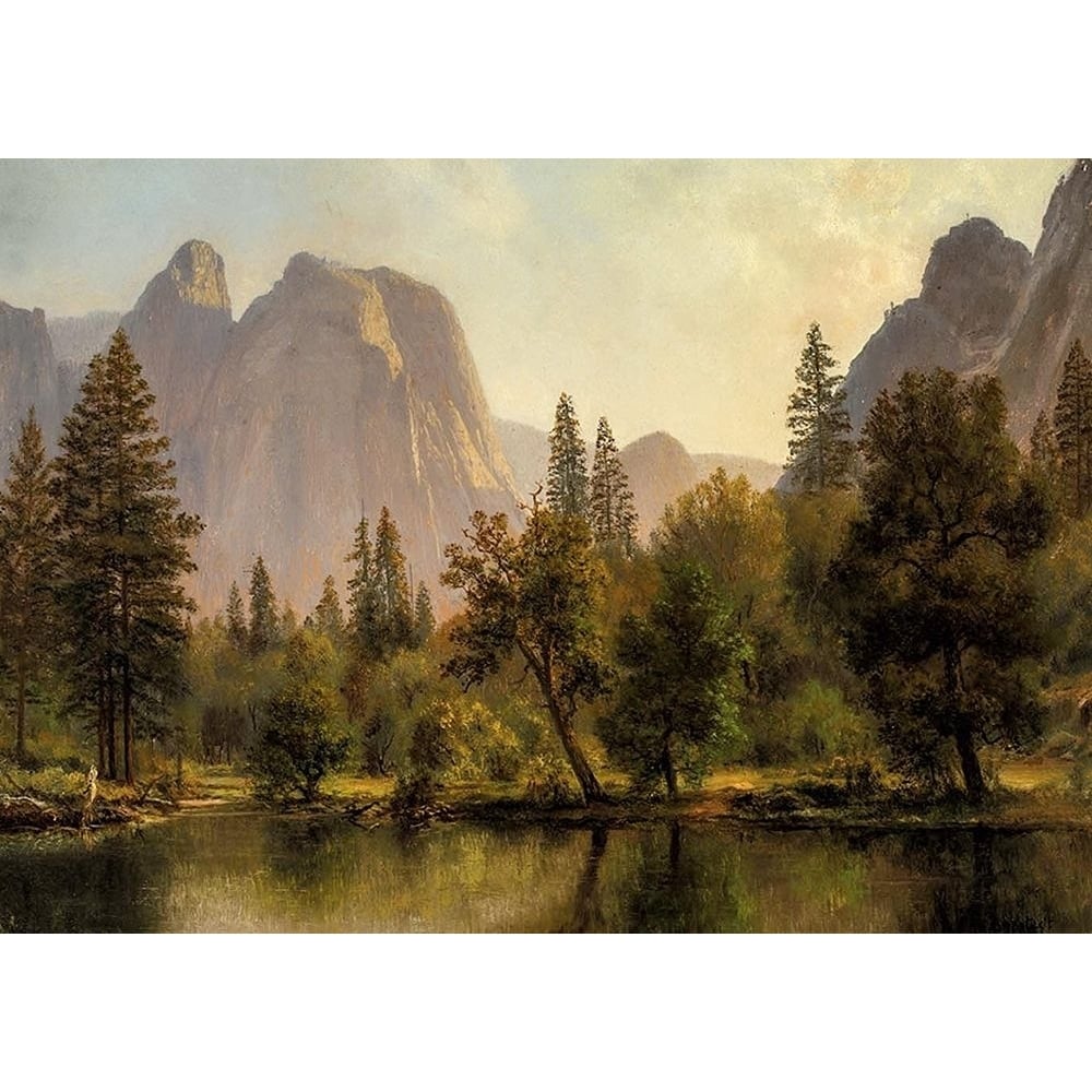 Cathedral Rocks Yosemite Valley Poster Print by Albert Bierstadt-VARPDX55903 Image 1