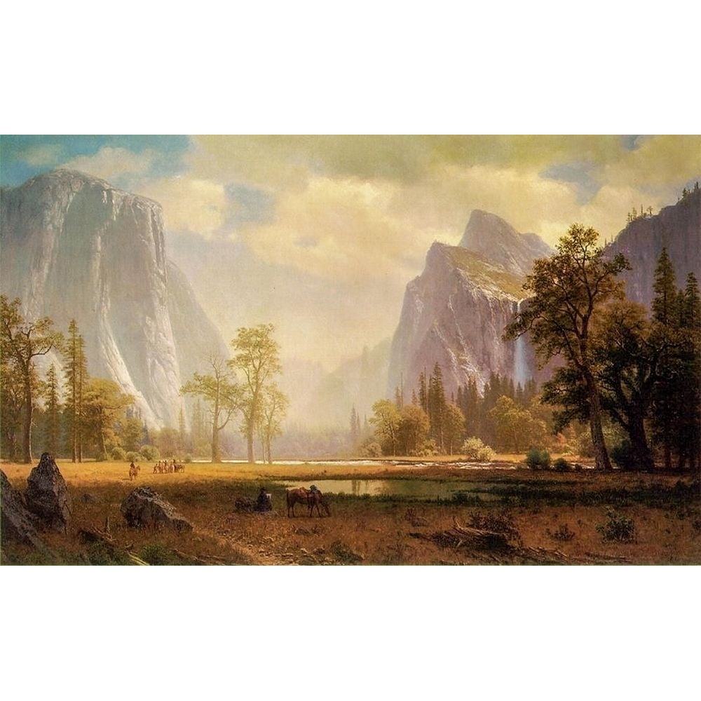 Looking Up the Yosemite Valley Poster Print by Albert Bierstadt-VARPDX55922 Image 1