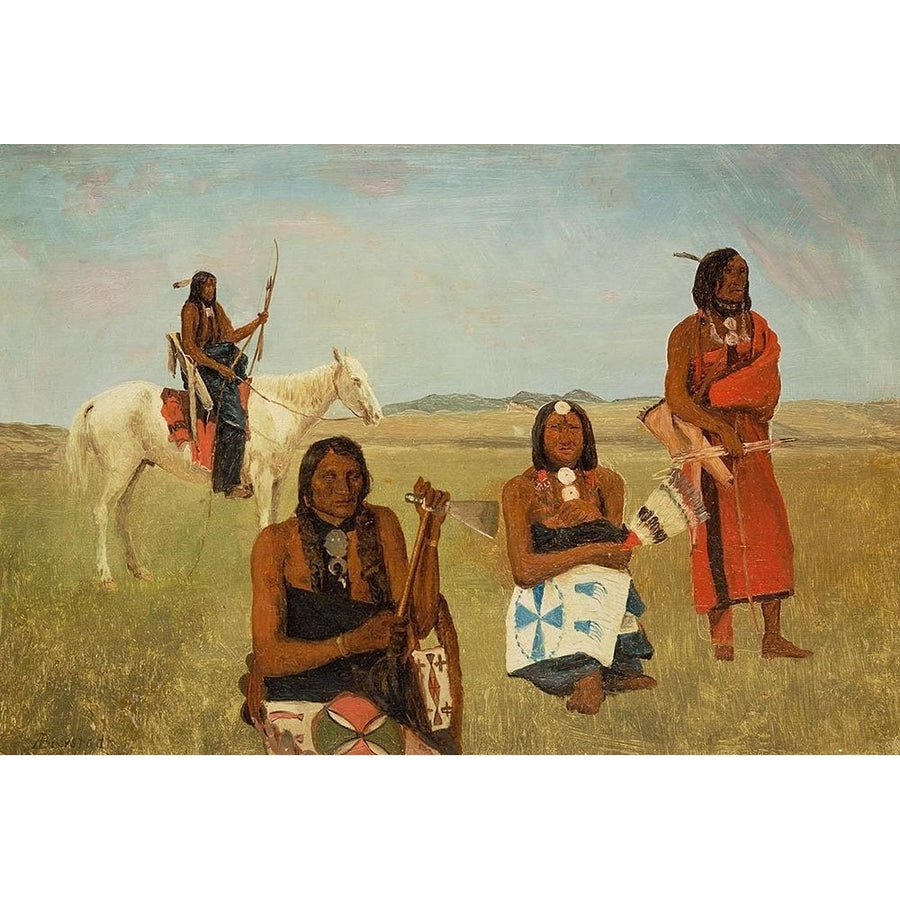 Indians near Fort Laramie Poster Print by Albert Bierstadt-VARPDX55968 Image 1